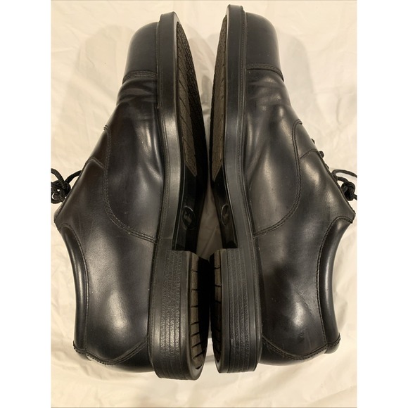 ROCKPORT Men's Leather Oxford Cap Toe Lace Up Shoes - Size 10XW- M4348 - Black - Picture 3 of 6